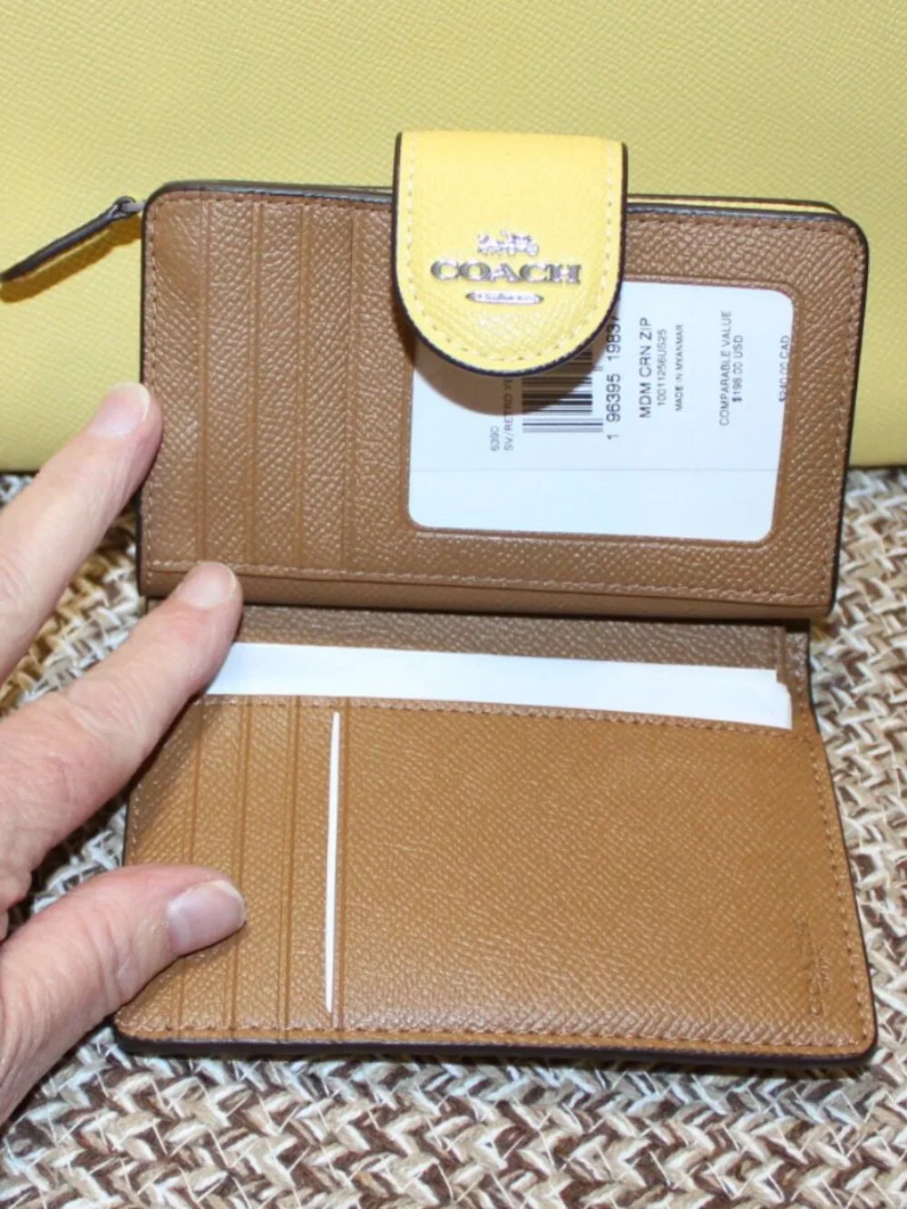 NWT COACH TOTE/PURSE, CONTINENTAL WALLET/COIN PURSE KEY FOB/ WALLET/SCARF SET! - Picture 11 of 16